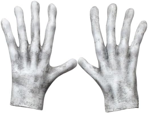 Adult Silent Stalker Pale Hands Costume Accessory White