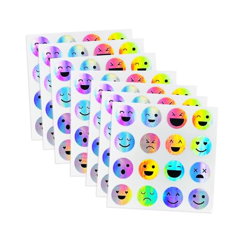 HOLOMEX 1 Paquete con 100 Pzas de Calcomanía Holográfica Metalizada,...