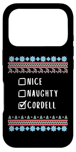 素敵、いたずら、 Cordell クリスマス・アグリー・セーター スマホケース iPhone 17 Pro 用