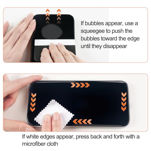 QHOHQ [1-Second Auto-Install] 3 Pack Screen Protector for iPhone 17 Pro Max [6.9 Inch] + 1 Set Camera Lens Protector, 9H+ Shatterproof Tempered Glass, [12FT Military Grade Protection], Case Friendly by QHOHQ - Image 9