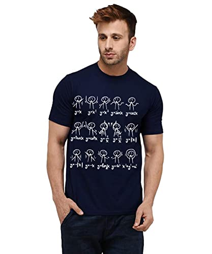 Image of Caseria Men's Cotton Printed T-Shirt -Algebra Zoo Zoo | 100% Cotton | Half Sleeves | Regular Fit | Printed | Round Neck | Graphic T Shirt