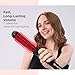 REVLON New and Improved SmoothStay Coconut Oil-Infused Heated Hair Styling Brush | 1” Barrel for Voluminous, Shiny Results (Black/Red)