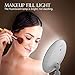 Updated 2022 Version 10X Magnifying Makeup Vanity Mirror with Lights, LED Lighted Portable Hand Cosmetic Magnification Light up Mirrors for Home Tabletop Bathroom Shower and Travel