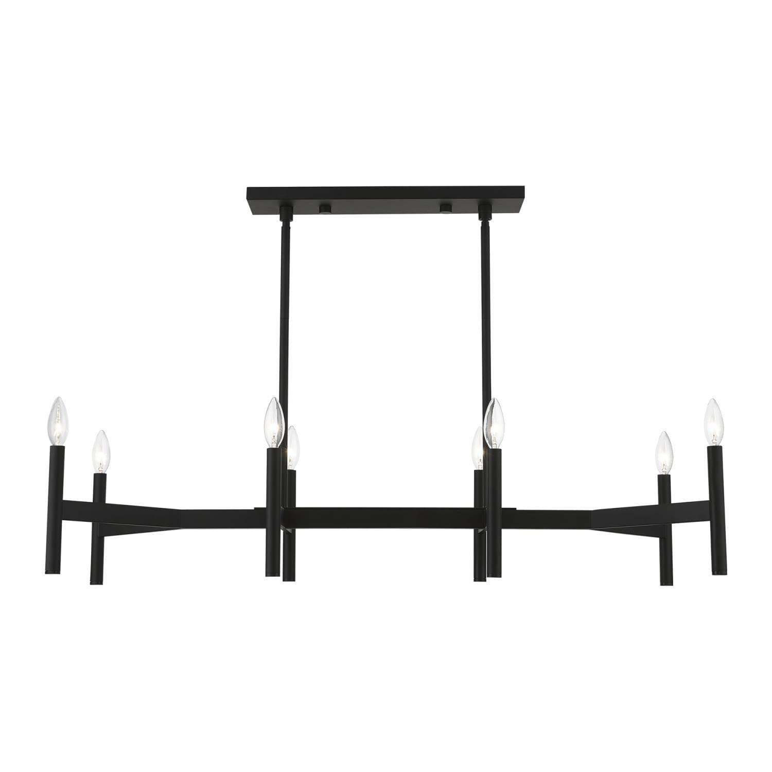 Livex Lighting 51178-04 Copenhagen Linear Chandelier, Black