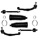 Price comparison product image 2 x Tie Rod: Axial Joint Tie Rod End 2x Steering Cuff Tension Straps Front Axle Left Right