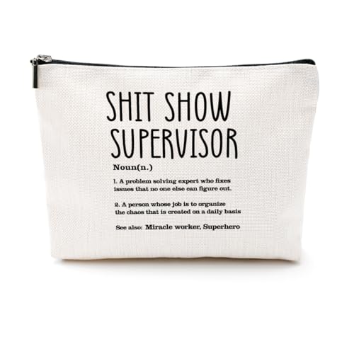 CQM Supervisor Gifts for Women, Sarcastic Makeup Bag Thank You Gifts