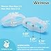 Welnove Pack of 12 Bunion Corrector, Toe Separators with 2 Loops, Big Toe Spacer Suitable for Bunion and Overlap Toe (White)
