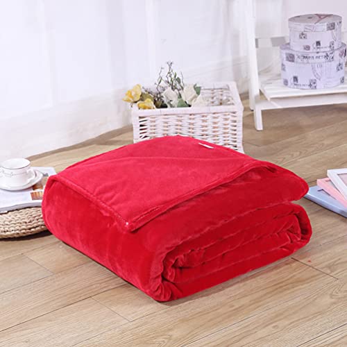 Yardwe Pet Blanket, Super Soft Flannel Fleece Cat Dog Blanket Washable Flannel Pet Throw for Dog Cat Kitten Pets 50x70cm, Bright Red - Image 3