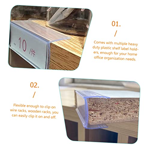 PLAFOPE 90 Pcs Scaffale Porta Etichetta Filo Rack