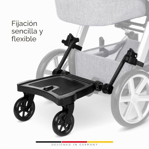 Miniatura 3 de Abc Design Plataforma Kiddie Ride On 2 Patinete Para Hermanos Accesorio Universal Para Cochecito Asiento Compatible Se Vende Por Separado Negro