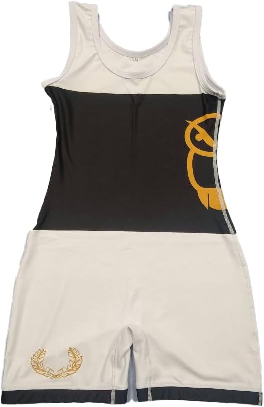 Athena Wrestling - Athena Owl White Womens/Girls Folkstyle Singlet
