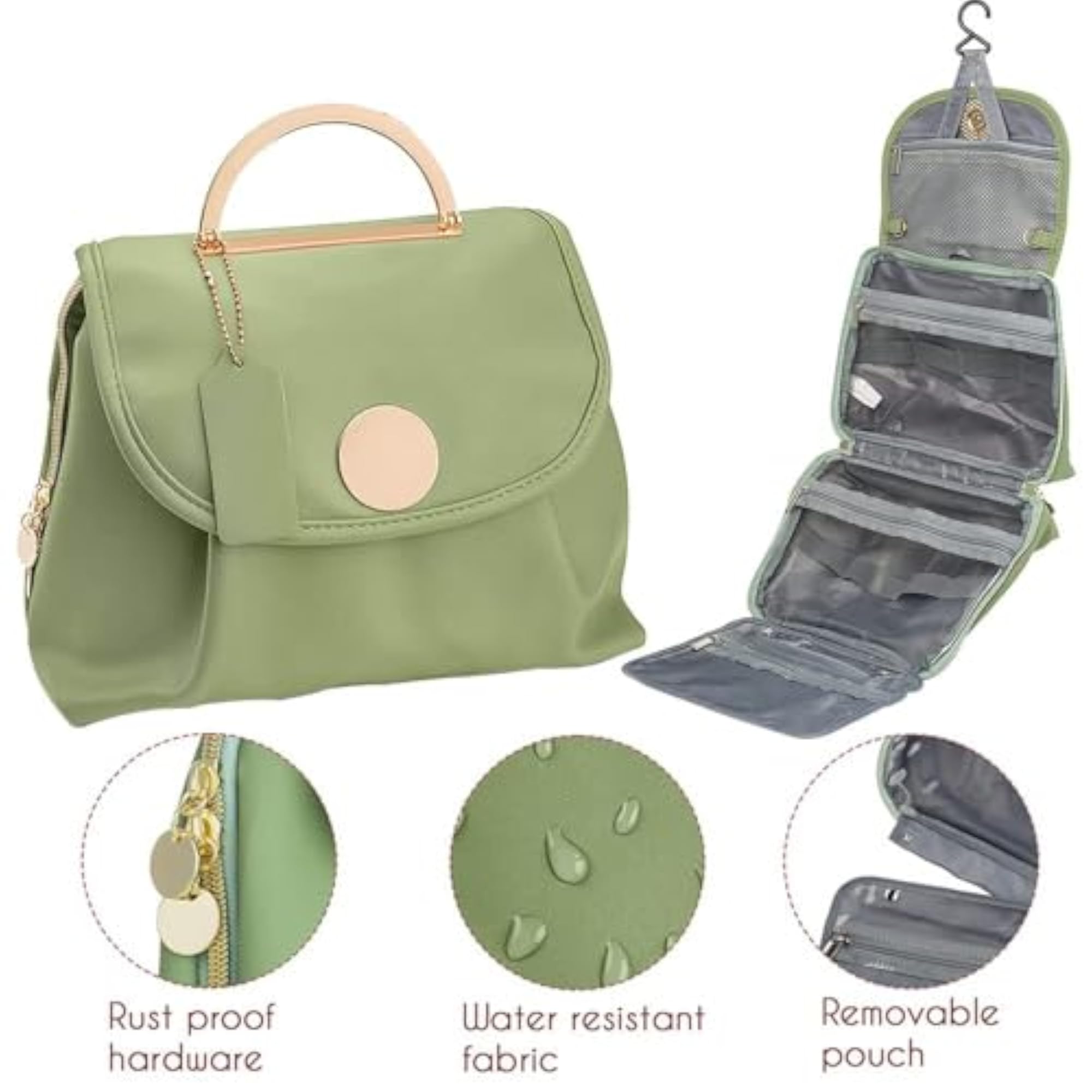 Travel Toiletry Bag, Large Capacity Makeup Bag