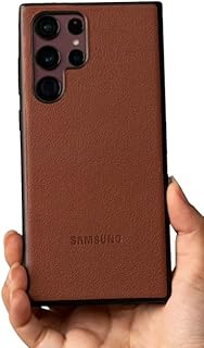 جراب جلد ناعم من نيكست ستور، غطاء فاخر وانيق متوافق مع سامسونج جالاكسي S20 بلس، حماية كاملة رفيعة وخفيفة الوزن، حواف مرتفعة للشاشة وعدسة الكاميرا لتجنب الخدوش (هافانا)