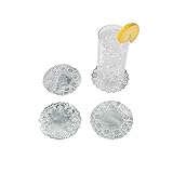 Posavasos de papel plateado metálico de 10 cm, suministros para manualidades, accesorios para manualidades a granel, accesorios para manualidades variados a granel, 24 piezas