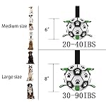 Dog Soccer Ball, Interactive Toys for Tug of War, Puppy Birthday Gifts, Tug Toy, Water Toy, World Cup Durable Balls for Small & Medium Size (6 inch) - Image 2