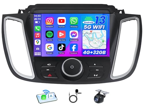 Android 13 [8-Core+32GB] Car Stereo Radio for Ford Escape 2013-2018 – 9