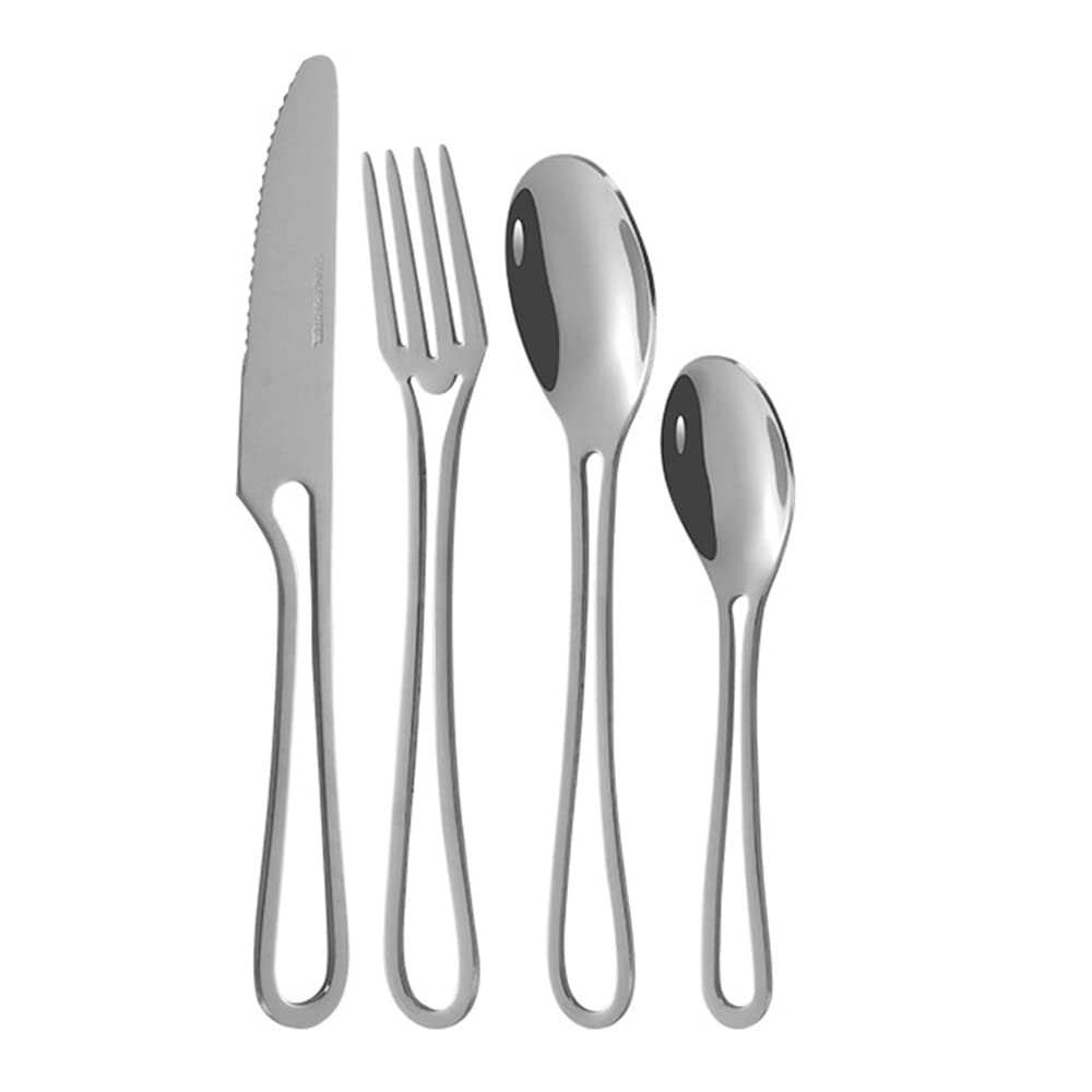 Besteck Set 80-teiliges Edelstahl Besteckset 20 Personen, Hohlgeschnitztes Design Küchenutensilien-Set, Geschirr-Besteck-Set für Zuhause und Restaurant, Hochzeit, Halloween, Weihnachten
