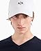 Armani Exchange Men's Small Contrast Logo Baseball Hat, White, One Size