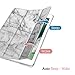 Fintie Case for iPad 6th / 5th Generation (2018/2017), iPad Air 2 / Air 1 (9.7 Inch) - Lightweight Slim Shell Cover with Translucent Frosted Back Protector Supports Auto Wake/Sleep, Marble White