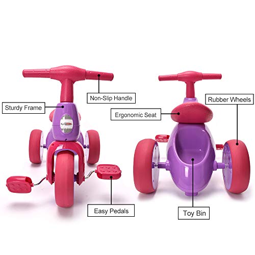 image for Unknown ChromeWheels Baby Balance Bike, Toddlers’ Tricycle Walker wi