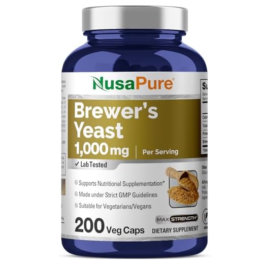 NusaPure Brewers Yeast 1000mg Capsules