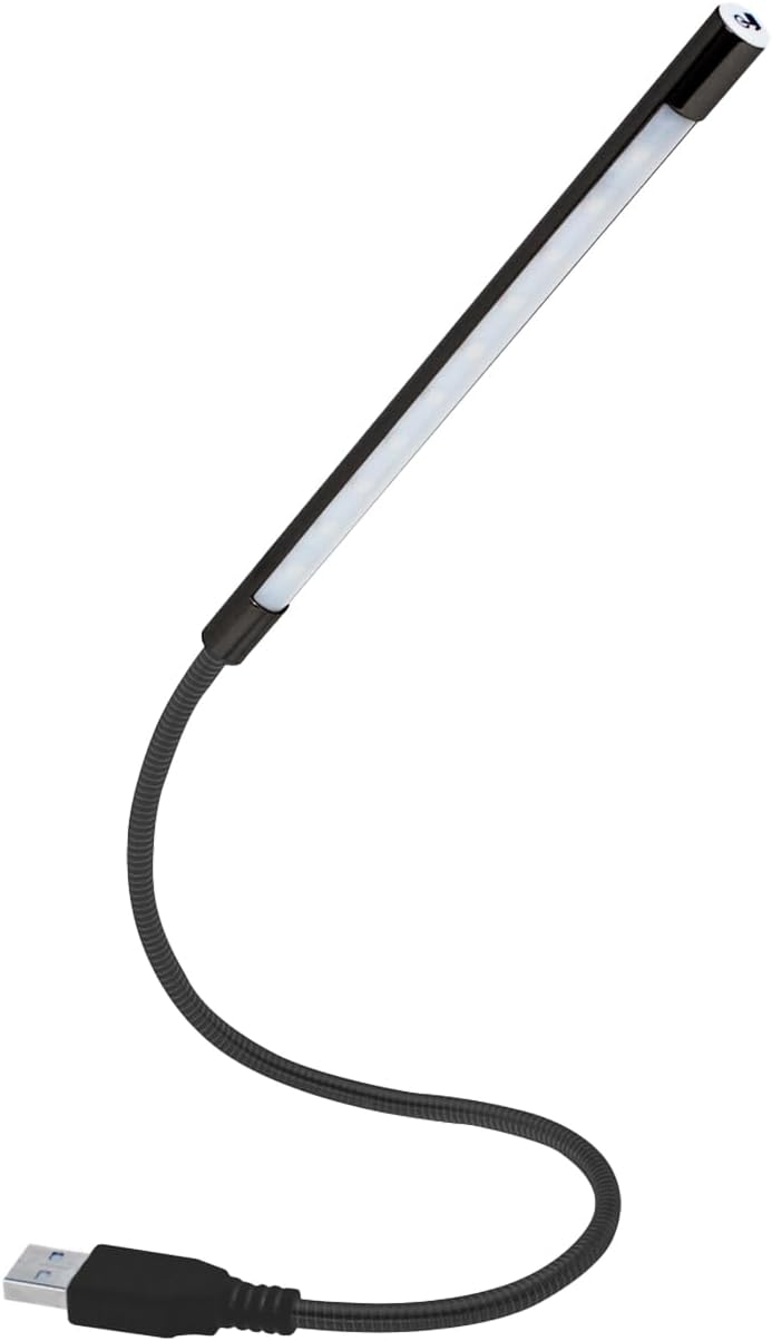 Amazon.co.jp: wumio フレキシブル USBライト 白 LEDライト 卓上ライト スイッチ付き 28LED デスクライト 読書 ...