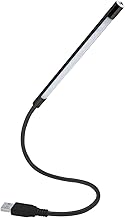 Kaito Denshi USB 5V Touch Switch LED Desk Light, White Luminous, Flexible Arm, Compact Lighting, Indoor Stand, Reading Light, Flexible, Dimmable, Touch Sensor, Black