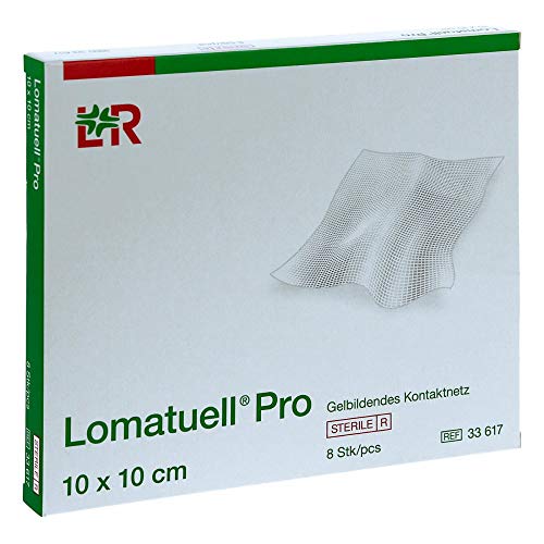 Lomatuell Pro Gelbildendes Kontaktnetz 10 cm x 10 cm 8 Stück