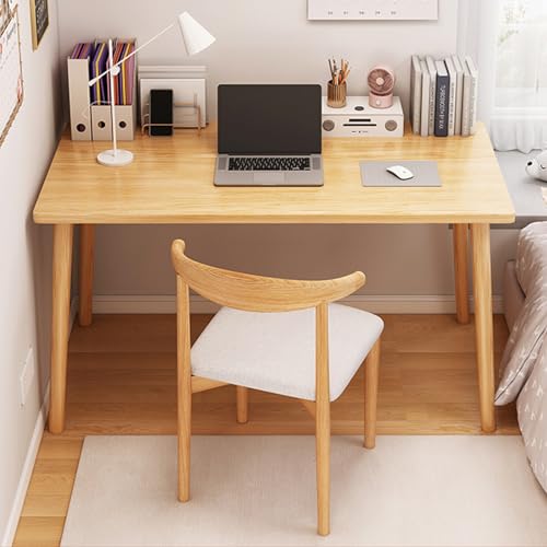 机学習デスクワークデスクパソコン 省スペース 収納組立簡単一人暮らし インテリア勉強机シンプルワーク 120*60*72CM'.2*23.6*28.3in オ+ホワイトチェア