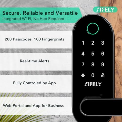 Smart Biometric Front Door Lock with Camera
