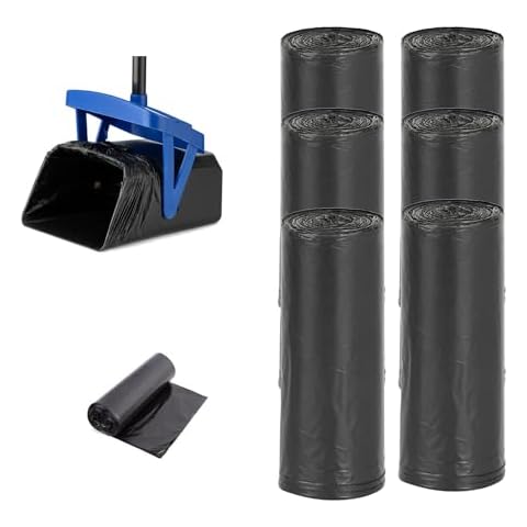 Dog Poop Bags Unscented Standard Extra Thick Waste Bag Refill Rolls For Dogs Black - 6Rolls (120 Bags) Cover