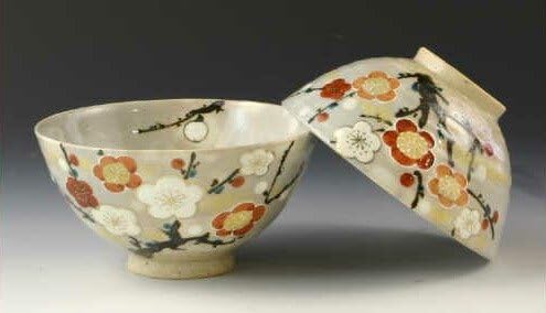 伊万里 染付 蓋付き茶碗 6客 飯碗 梅 レトロ アンティーク 冬 春 2026