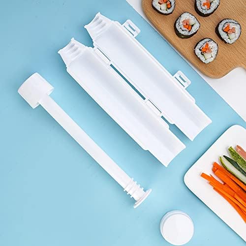 LIBOOI Multifunctional Onigiri Mold DIY Homemade Cylinder Bazooka Sushi Making Kit Kitchen Tool Perfect Sushi- Home Sushi Maker - Perfect Sushi, Made Easy!