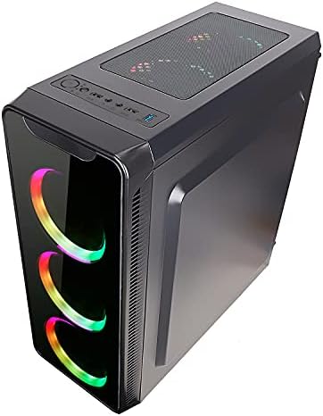 CiT Blaze Mid-Tower ATX ARGB PC Gaming Case | Black