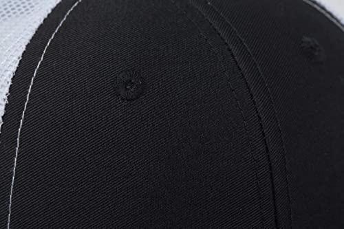 Image of Quanhaigou Trucker Hat - Mesh Snap Back - Unisex Adjustable Baseball Cap - Outdoor Hats for Men Women