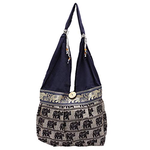 Rastogi Handicrafts Cotton Women Beautiful Shopping Bag, Shoulder Bag Travel Bags Size-24x14 Inch