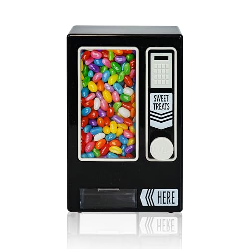 YOBRO Süßigkeitenautomat, süßer Wending Machine für den Schreibtisch, manuelle Süßigkeitenmaschine, Geburtstags- und für Mädchen, Freunde (Dark)