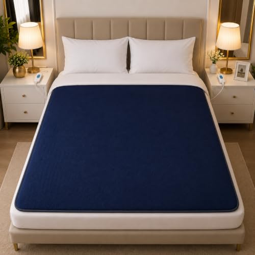 Image of Bell electric blankets -Zed Certified Double Bed Heating Blanket- Double Bed electric Heating Warmer with 4 Heat Settings -Shock Proof with Low Power Consumption just 150 Watt. Size (5 Feet x 5 Feet).