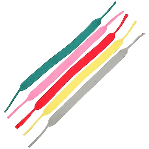 balacoo 3sets Sports Glasses Retainer Floating Eyewear Straps Anti-Fall Glasses Holders Neoprene Material Compact Design 5pcs*3