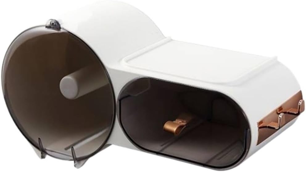 Tissue Box Cover Tissue Box Holder No Punching Wall Hanging Storage Tissue Box Household Bathroom Toilet Paper Box for Bathroom or Kitchen (Color : White, Size : 30cm*12.5cm*12cm)