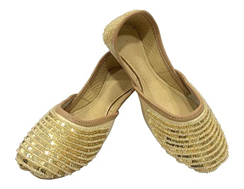 Jutti for Girls Mojari Toddler/Little Kid/Big Kid Flat Party Shoes Formal Beaded Girls Dress Juttis Slip on Punjabi Juti2