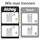 Magnete Stark 3 Größe 150 Pack Neodym Magnet Rechteck - 5X3X1.5mm, 8X3X1.5mm,10X3X1.5mm N35 Mini Magnete Stark für Crafts Den Kühlschrank Whiteboards Vorhanden Glasmagnettafel