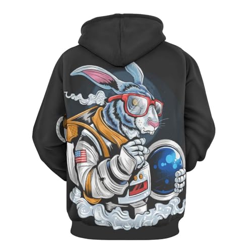 Pull à Capuche Lapin de l'Espace UMENG Solution Confort Contre le Froid Style Unisexe S - 3