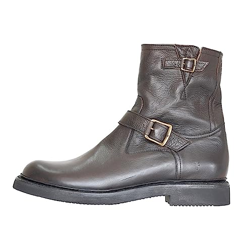 Frye Men's Dean Moto Boots, Chocolate - 8.5M