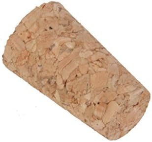 OEYFIEA 10pcs Tapered Wooden Cork Bung Stopper Tops for Bottle Jar Craft 20mm x 15mm x 35mm