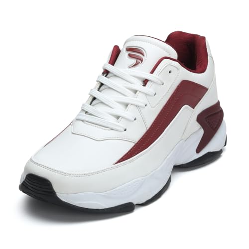 Image of FIELD CARE Fusion Casual Athletic Chunky Stylish Outsole Comfort Lace-Up Sneakers.