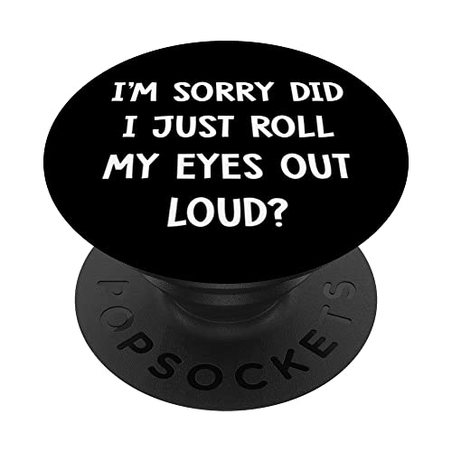 Humor divertido y sarcástico Lo siento, he puesto los ojos e PopSockets PopGrip Intercambiable