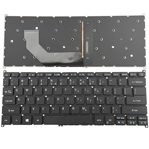 �o�b�N���C�g�t�� �L�[�{�[�h �ɓK������ ACER Swift 5 SF514-51 N16C4 SF514-51-59AV SF514-51-77S5 �p��i�č��j�� �L�[�{�[�h �Ή��m�[�g�p�\�R��
