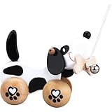 Classic World クラシックワールド プルトイ 引っ張るおもちゃ 引き車 犬 歩く練習 木製 こども プル ドッグ 女の子 男の子 18か月 1歳半 出産祝い 幼児 赤ちゃん 出産祝い 誕生日 プレゼント おもちゃ 知育玩具 子供 こども クリスマス (CL3300)