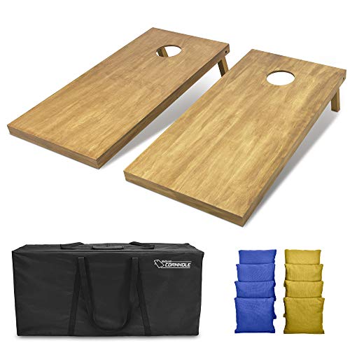 GoSports Regulation Cornhole Boards Set (4 ft x 2 ft) with Case